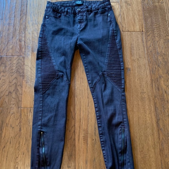 bebe Pants - Bebe Skinny Zipper Jeans
